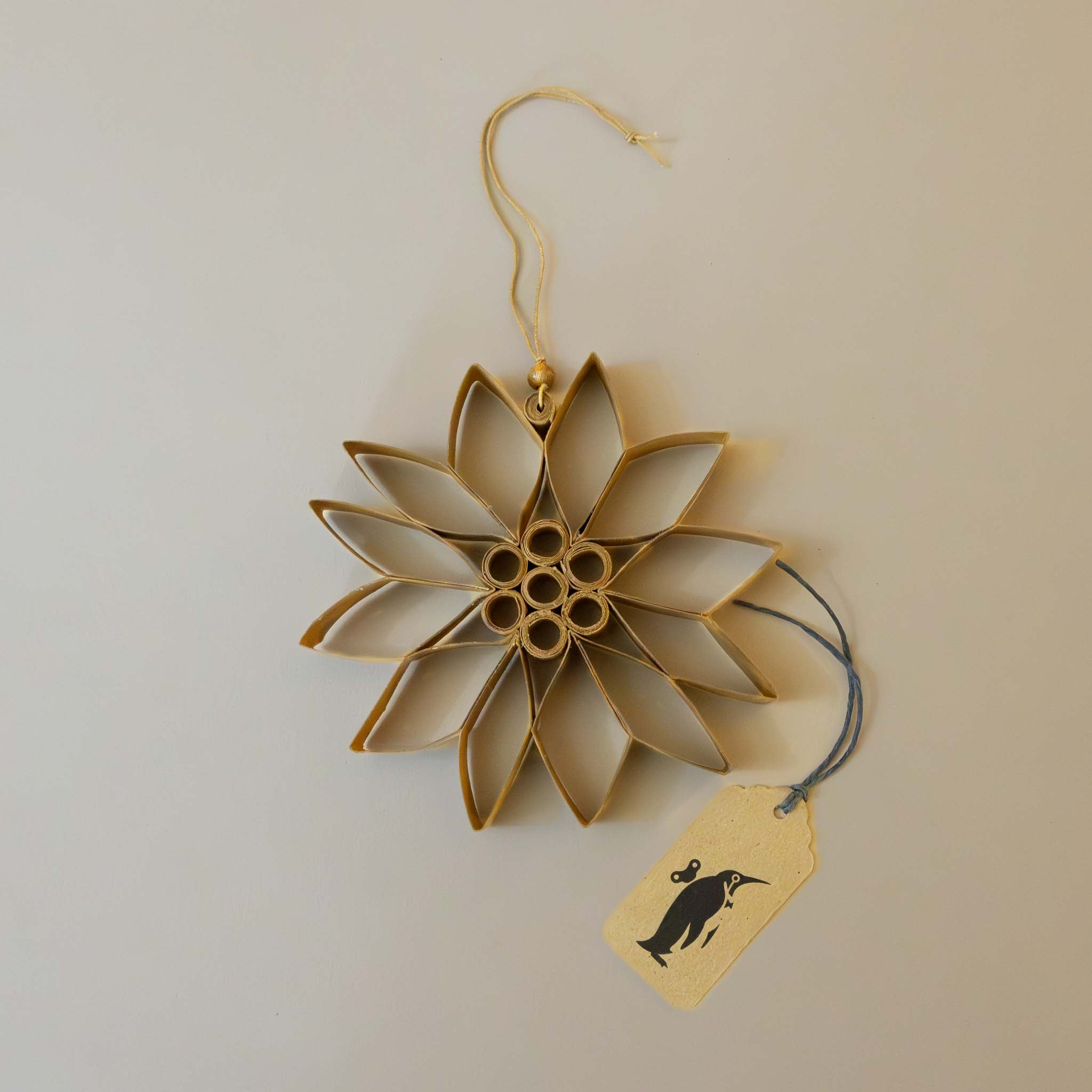 paper-yule-ornament-brown-snowflake