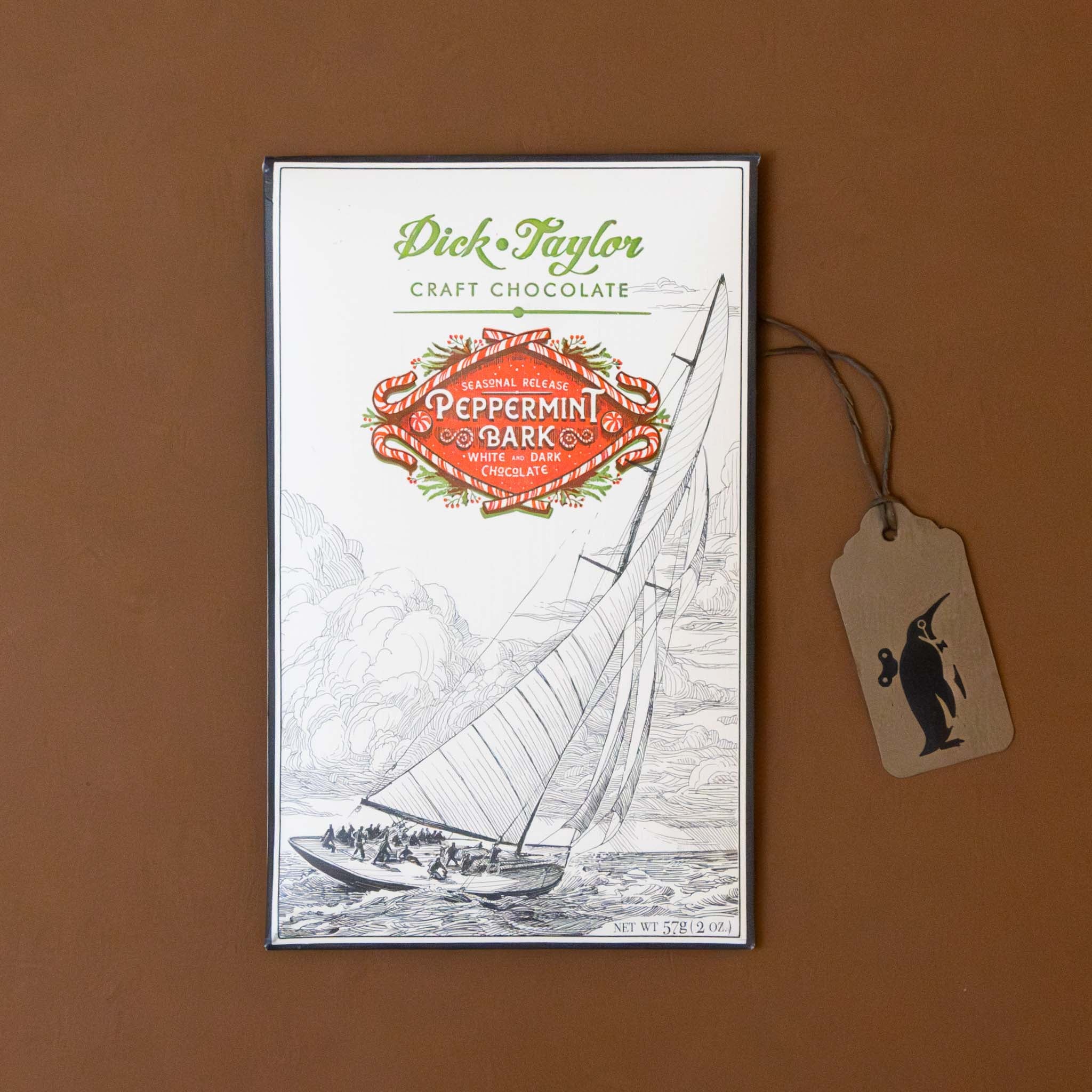 Peppermint Bark Dark & White Chocolate Bar