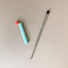 Load image into Gallery viewer, metal-straw-next-to-mint-and-red-case