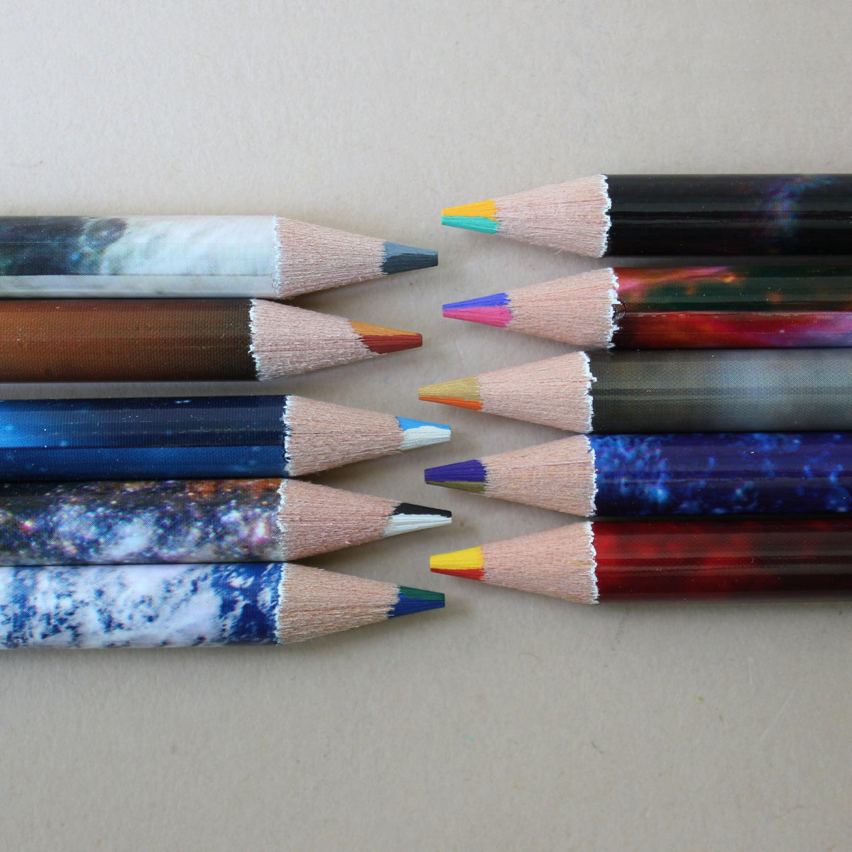 NASA Space Theme Mars Metallic Colored Pencils Set