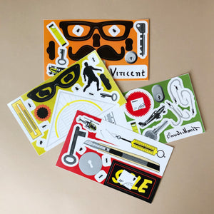 sticker-experiment-box-stickers-with-various-glasses-keys-and-tools