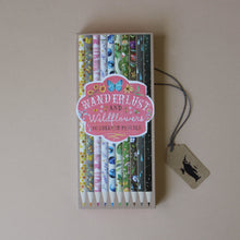 Load image into Gallery viewer, wanderlust-and-wildflowers-colored-pencils-box