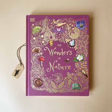 Load image into Gallery viewer, wonders-of-nature-front-cover-purple-with-gold-writing-and-illustrations