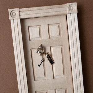Wooden Fairy Door | Traditional 6-Panel Block & Trim - Dolls & Doll Accessories - pucciManuli