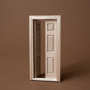 Wooden Fairy Door | Traditional 6-Panel Split - Dolls & Doll Accessories - pucciManuli