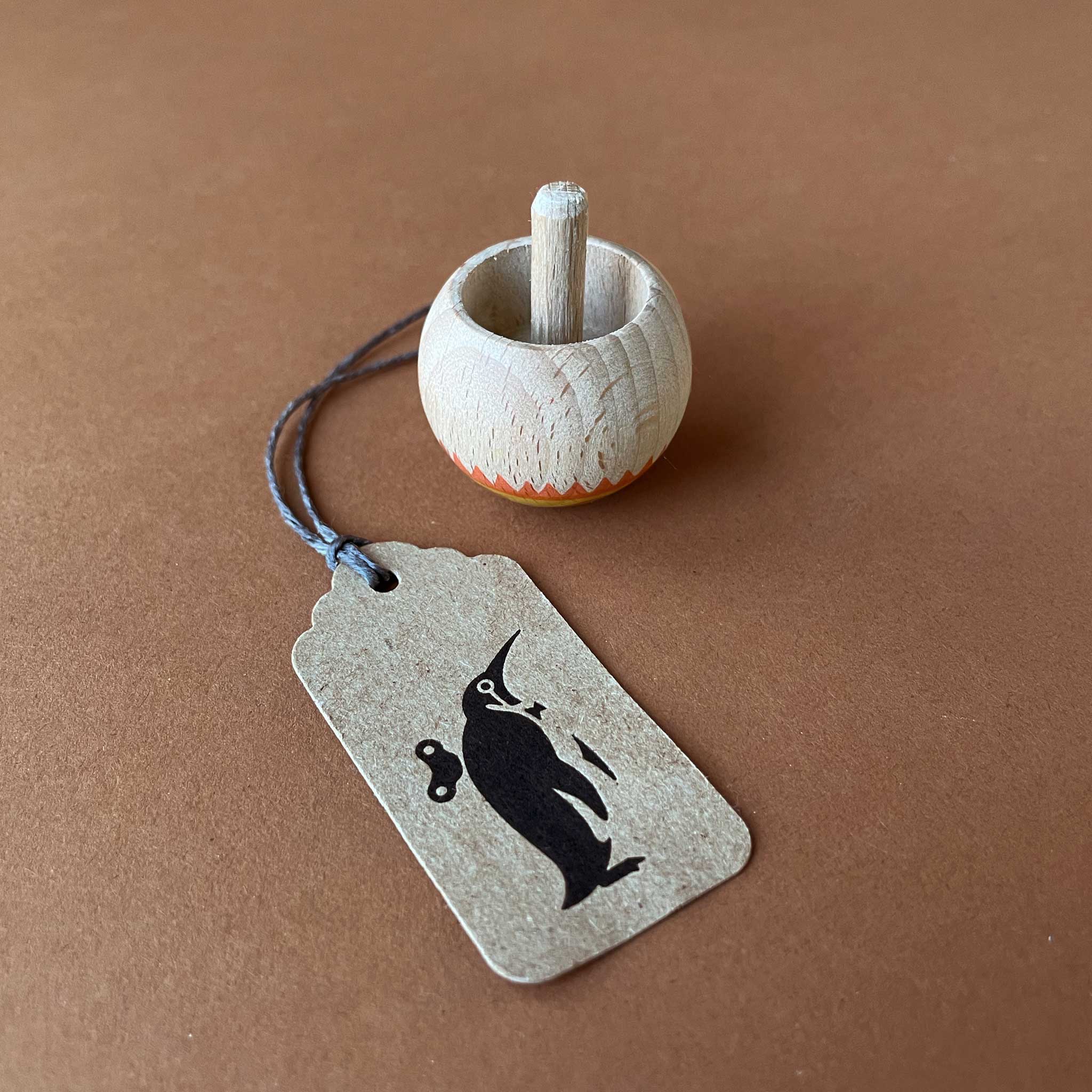 Wooden Upside-Down Spinning Top | Sun & Moon - Spinning Tops/Yo-Yos - pucciManuli