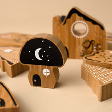 Load image into Gallery viewer, Woodland Village Wooden Block Set - Baby (Toys) - pucciManuli