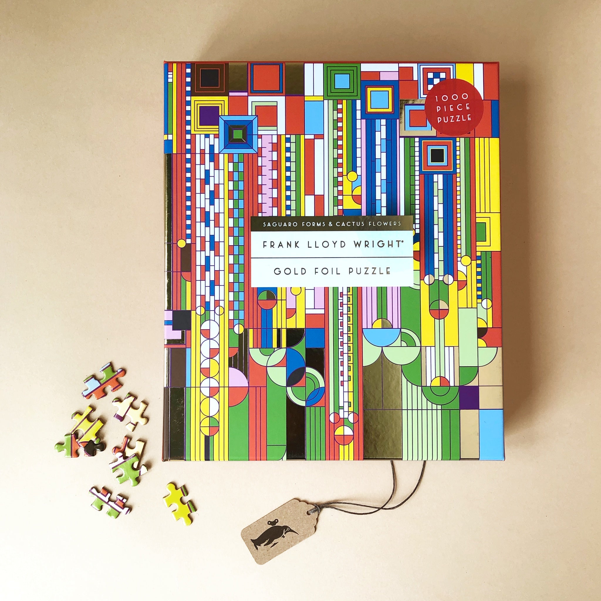 Frank Lloyd Wright 1000pc Gold Foil Puzzle