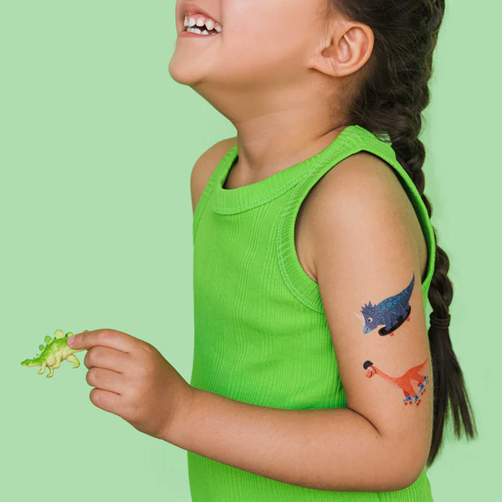 Dino Derby Temporary Tattoo Sheet