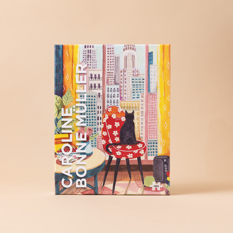 CarolineBonneMuller_sBlackCatinNewYorkWindow1000pcPuzzle