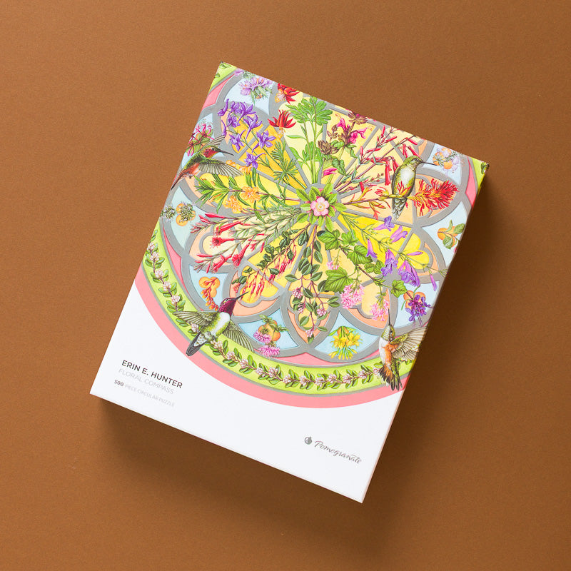 ErinE.Hunter_sFloralCompass500pcCircularPuzzle