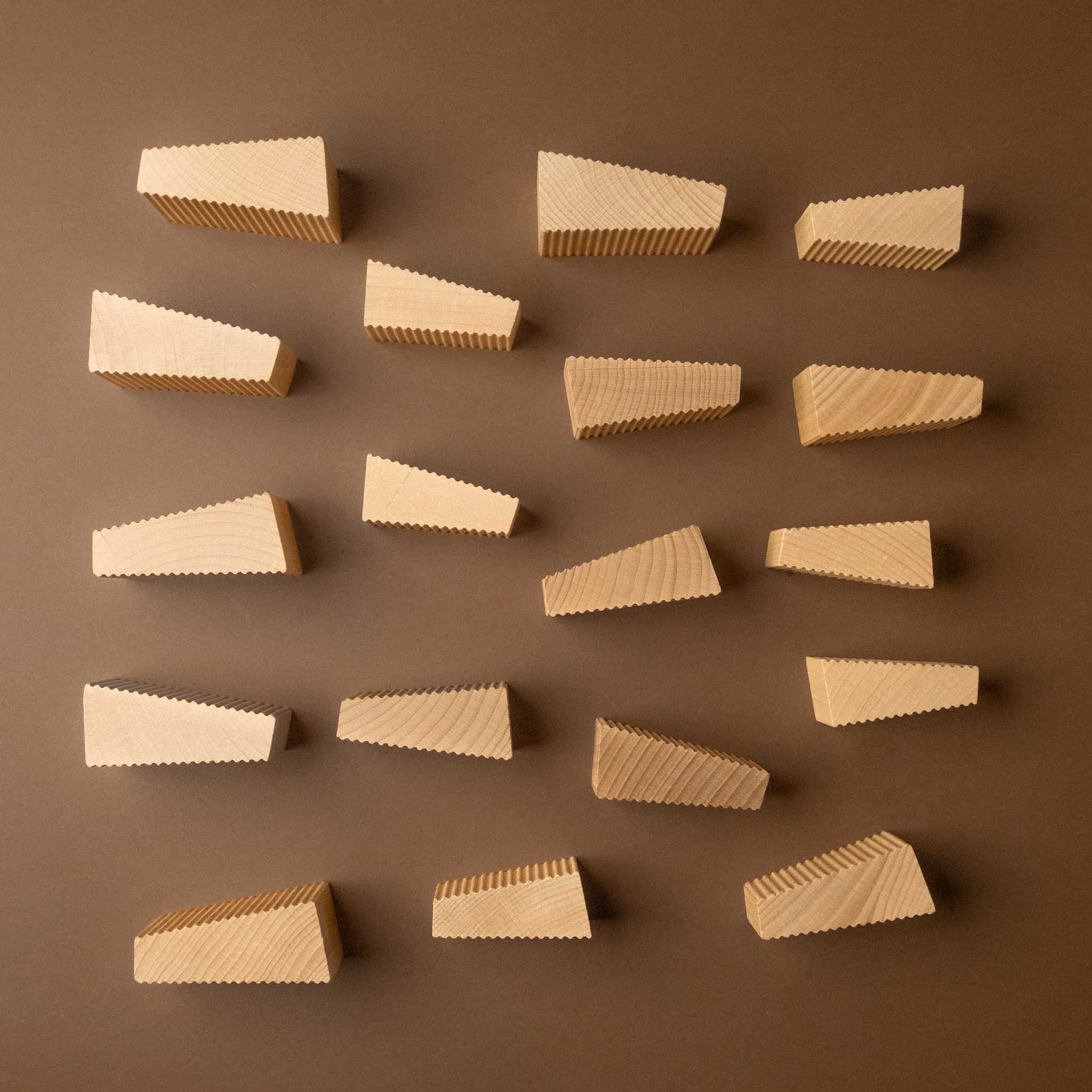 Follies Wooden Stacking Blocks Game