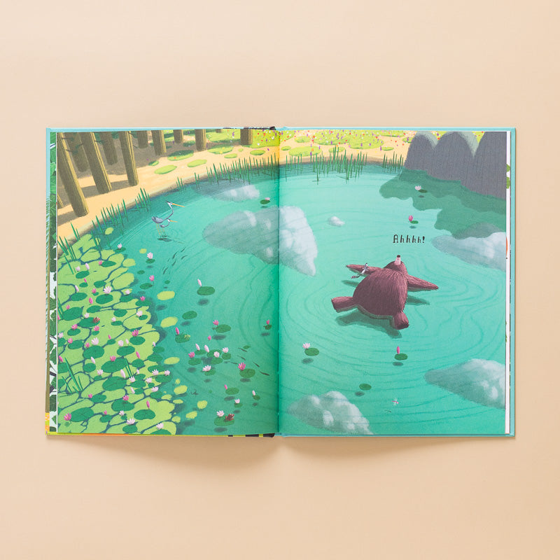 Grizzly_Book illustration of bear in a pond