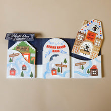Load image into Gallery viewer,    north-pole-village-Board-Book-Set-3-book-shaped-like-igloo-gingerbread-hous-and-mrs-klaus&#39;-house