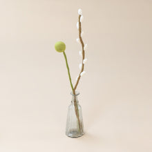 Load image into Gallery viewer, fluted-puget-smokey-glass-vase-with-flower-stems
