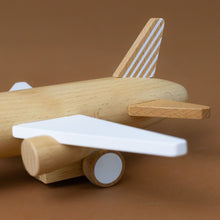 Load image into Gallery viewer, wooden-pull-and-go-jet-airplane-white-wing