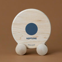 Load image into Gallery viewer, blue-wooden-planet-roller-neptune-toy