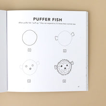 Load image into Gallery viewer, puffer-fish-4-stages-of-drawing