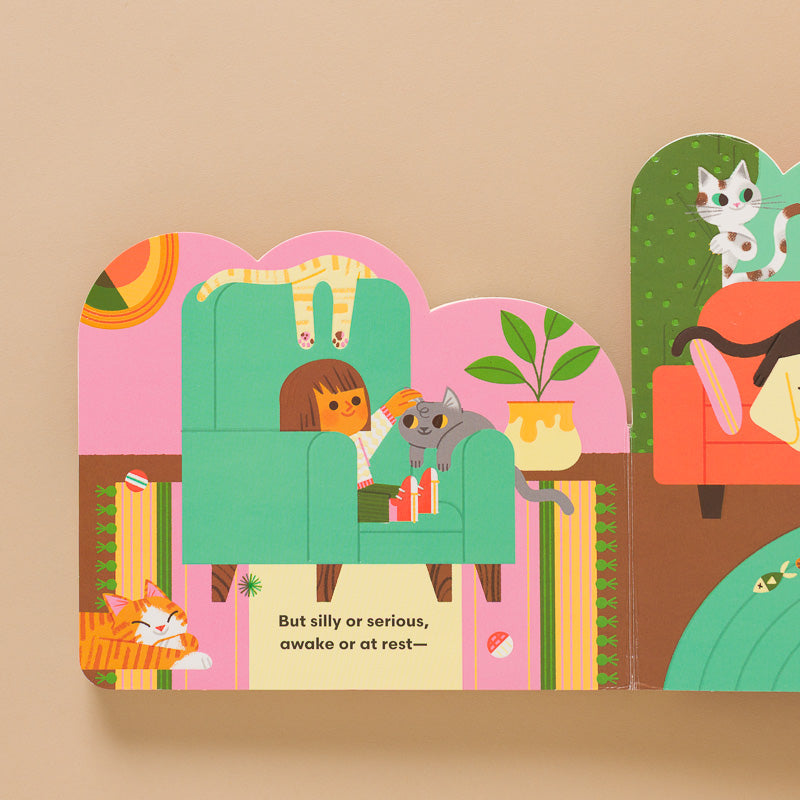 Some-Cats-Layered-Board-Book open page to show different cats