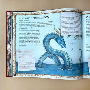 Open-book-section-titled-and-illustrated-Horned-Lake-Serpent 