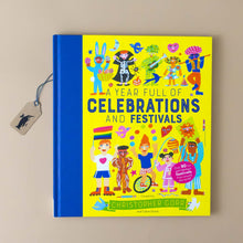 Load image into Gallery viewer, a-year-full-of-celebrations-and-festivals-yellow-cover-with-a-variety-of-people-from-different-cultures-celebrating