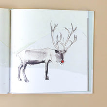 Load image into Gallery viewer, interior-page-with-illustration-of-a-red-nosed-reindeer