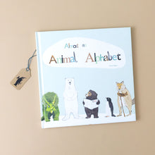 Load image into Gallery viewer, almost-an-animal-alphabet-book-cover-with-polar-bear-penguin-and-other-animals