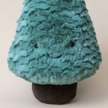 Load image into Gallery viewer, amuseable-blue-spruce-christmas-tree-stuffed-toy-with-smiling-face