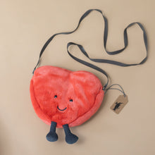 Load image into Gallery viewer, red-amuseable-heart-bag-with-strap