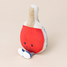 Load image into Gallery viewer, amuseable-sports-table-tennis-red-paddle-with-blue-shoes-stuffed-toy-sitting