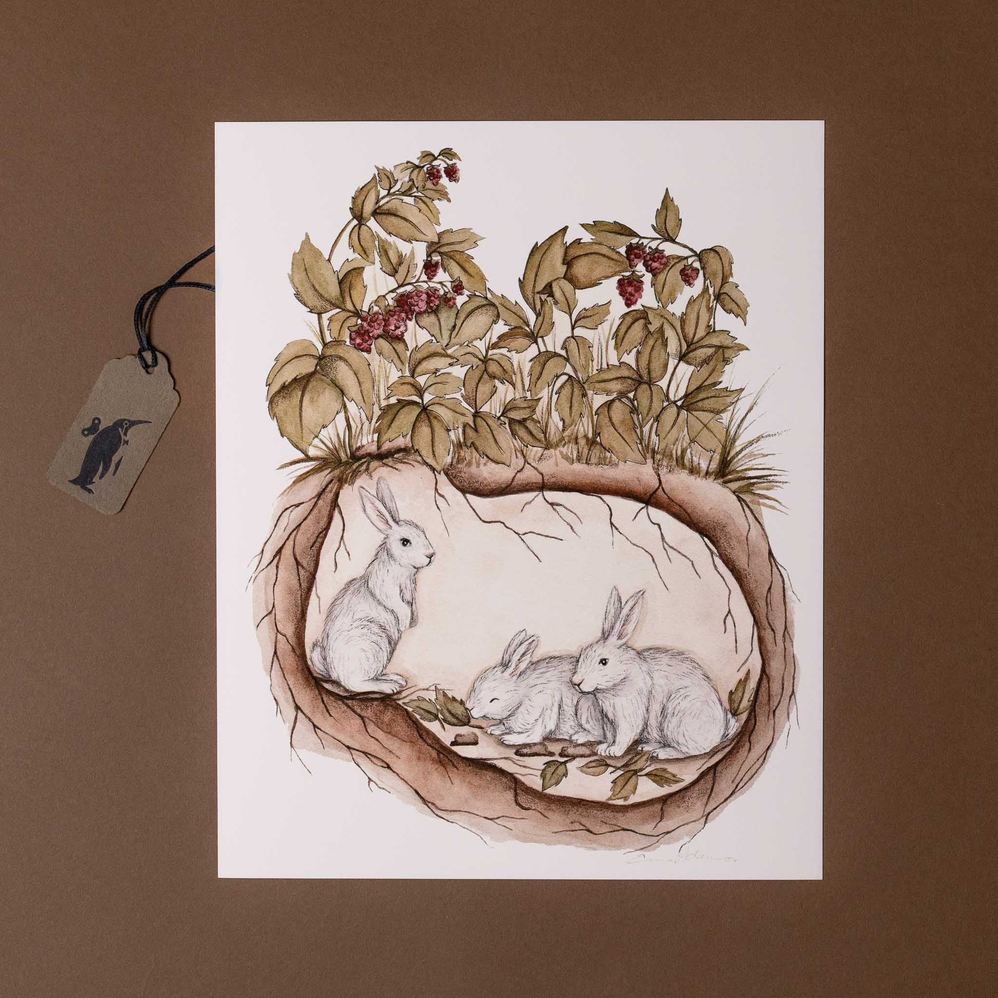 art-print-berry-bunny-burrow