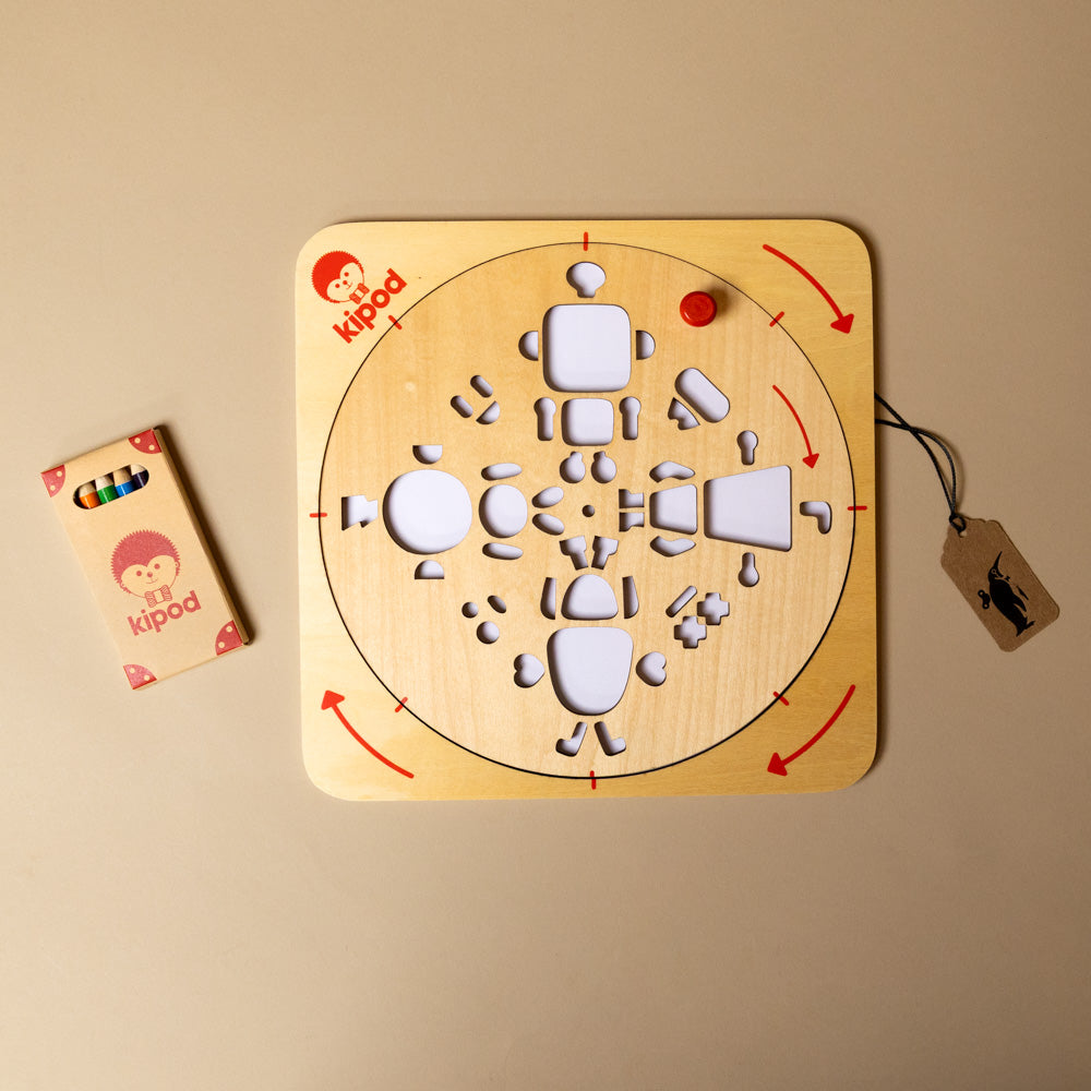 wooden-artwist-art-kit-robots-with-colored-pencils