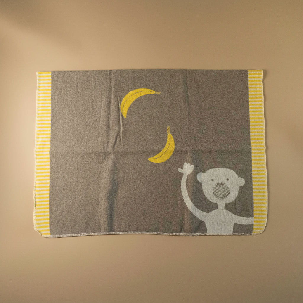 baby-blanket-bananarama monkey and bananas