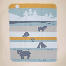 Load image into Gallery viewer, baby-blanket-camping-bears-grey--alternate-side-reverse-coloring