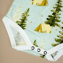 Load image into Gallery viewer, detail-showing-tent-and-trees-on-light-blue-background