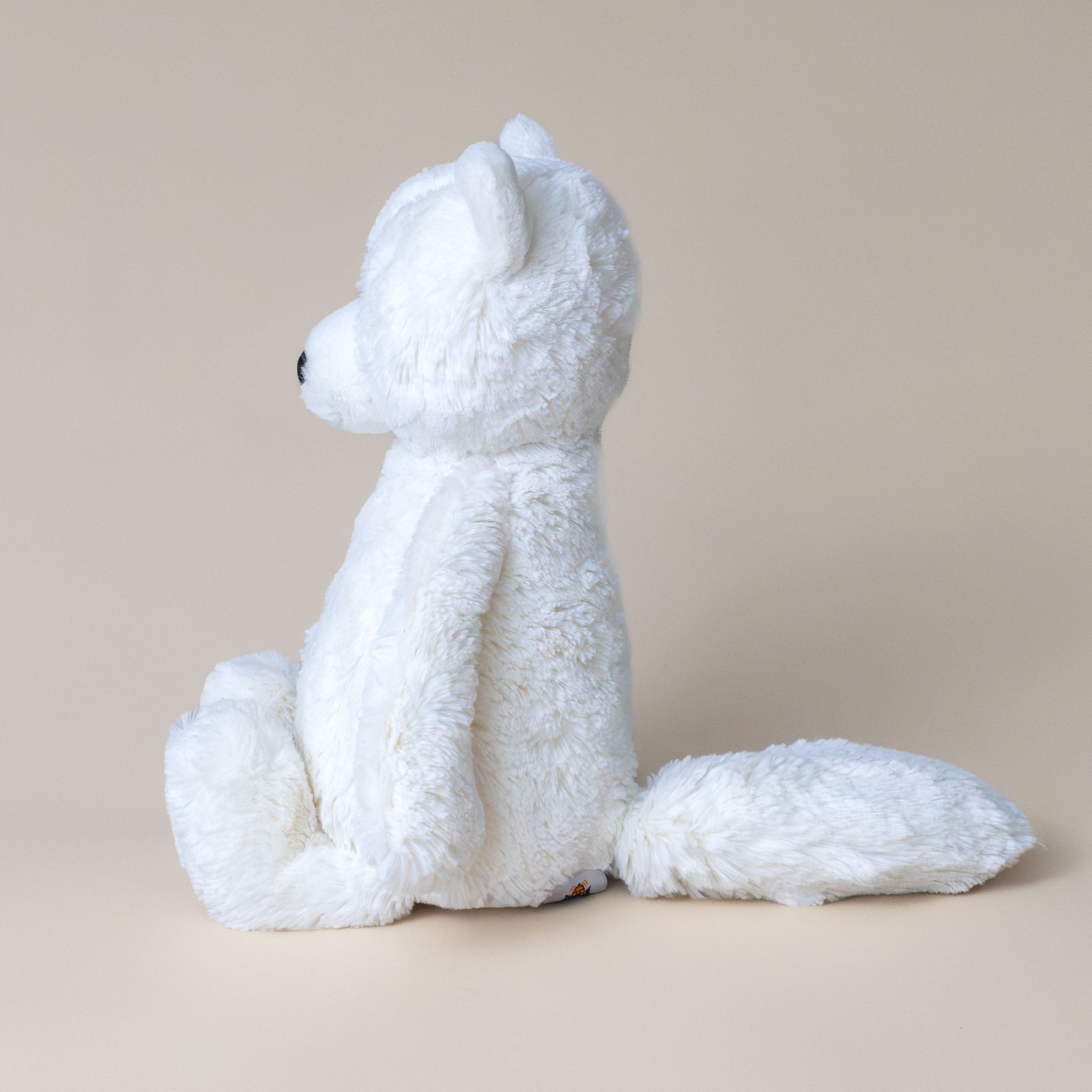 bashful-white-arctic-fox-medium-stuffed-animal-side-and-tail