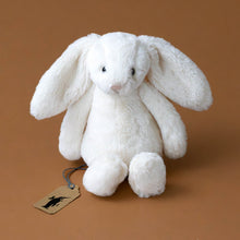 Load image into Gallery viewer, bashful-bunny-cream-small-stuffed-animal-sitting