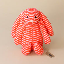 Load image into Gallery viewer, red-and-pink-striped-bashful-bunny-evey-medium-stuffed-animal