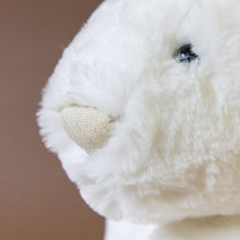 Load image into Gallery viewer, sparkly-nose-of-white-bunny-stuffed-animal