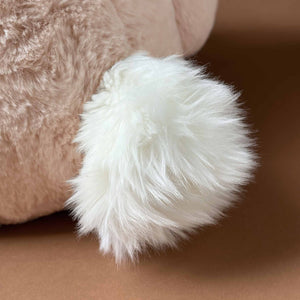 Detail of the soft pom-pom tail of Bashful Bunny | Beige - Huge
