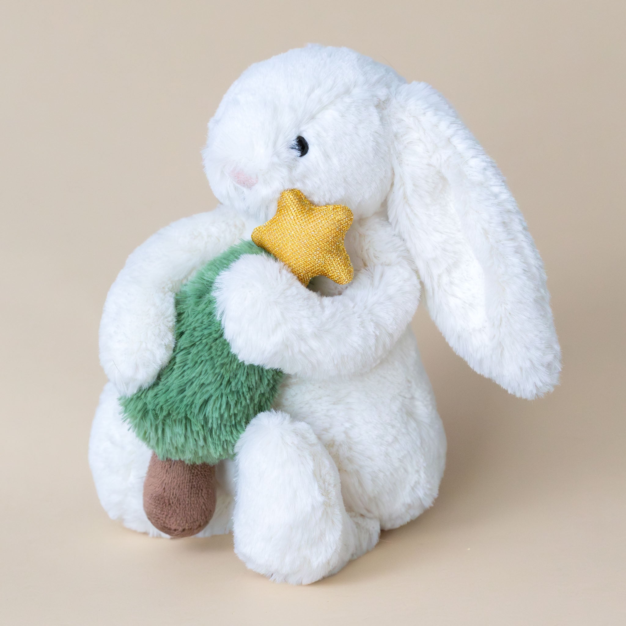 Bashful Bunny with Christmas Tree | Cream - Small