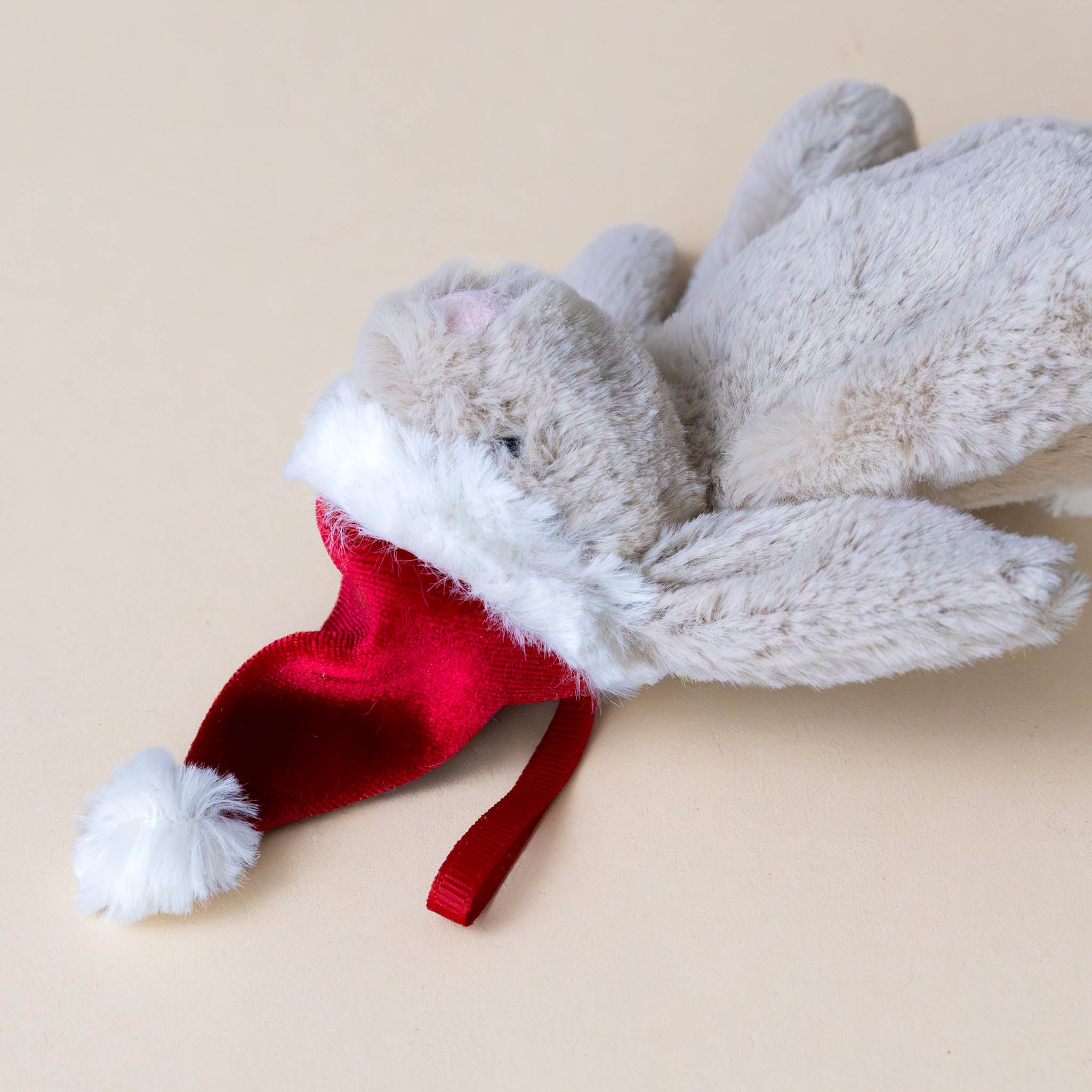 Bashful Christmas Bunny Ornament | Beige