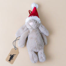 Load image into Gallery viewer, Bashful Christmas Bunny Ornament | Beige