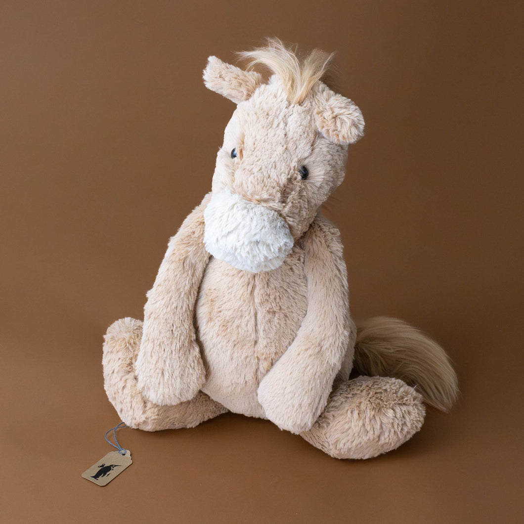 bashful-taupe-pony-huge-with-fluffy-mane-and-tail-stuffed-animal-sitting