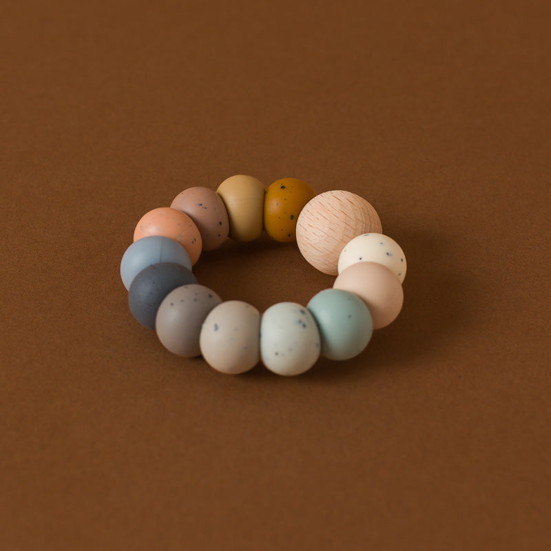 Beechwood & Silicone Teething Ring | Harvest