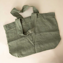 Load image into Gallery viewer, belgian-linen-escapade-tote-bag-moss