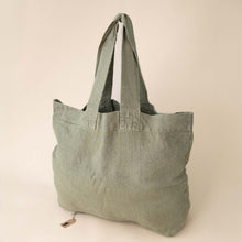 Load image into Gallery viewer, belgian-linen-escapade-tote-bag-moss