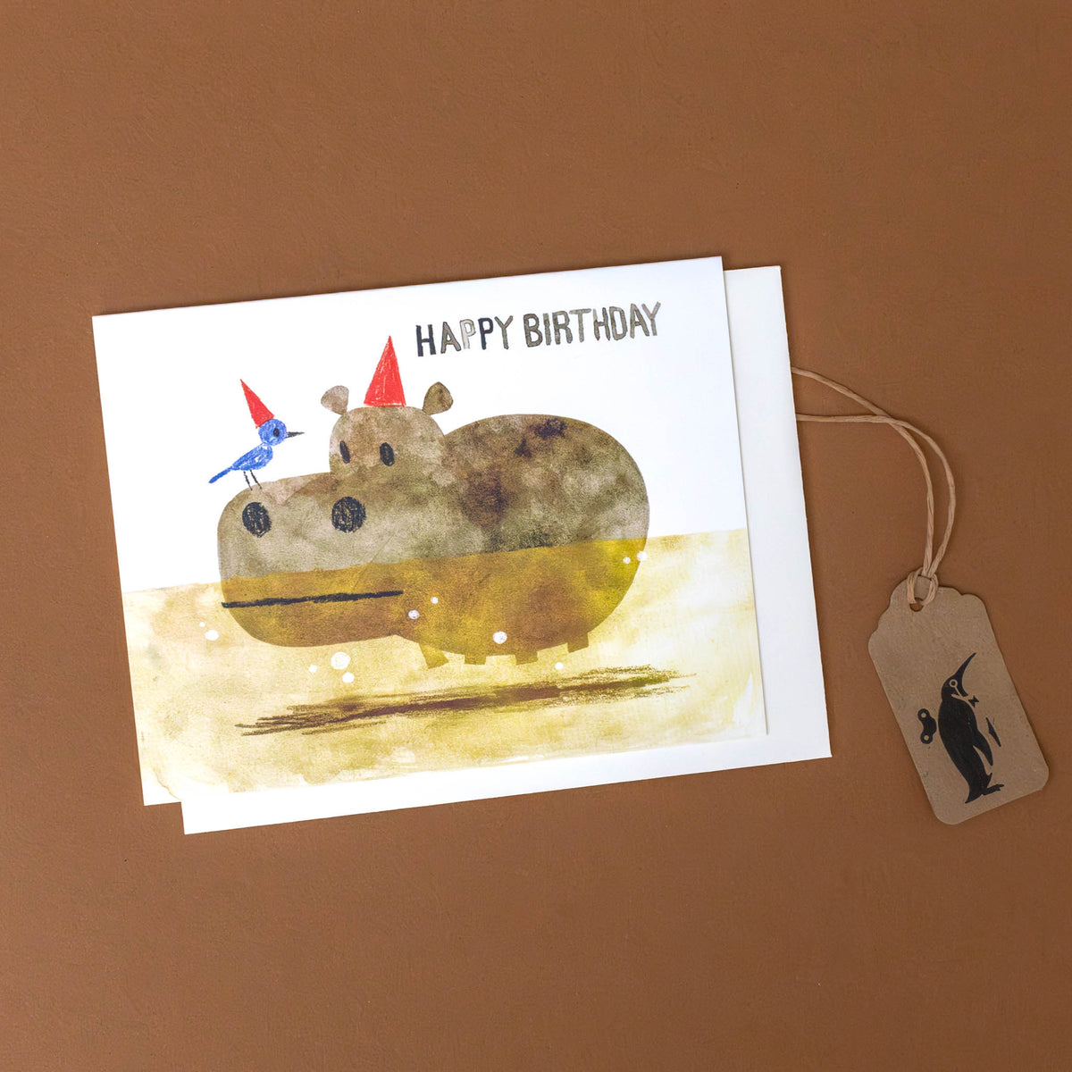 Birthday Birdie & Hippo Greeting Card – pucciManuli