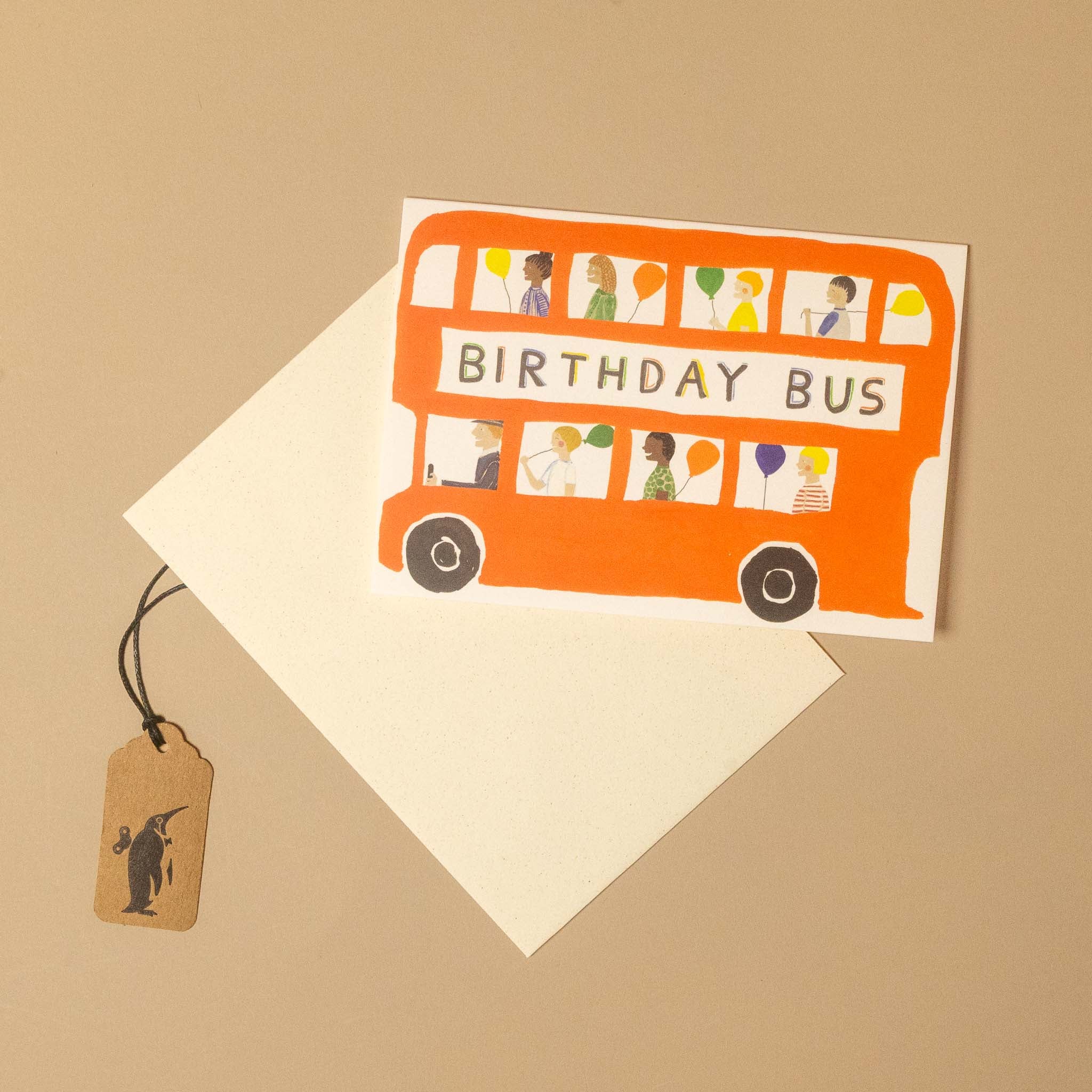 Birthday Bus Greeting Card