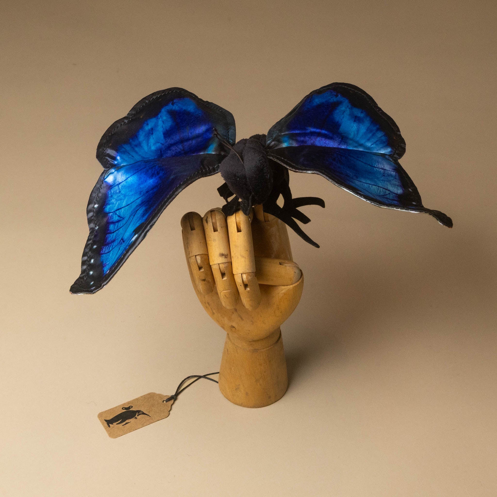 blue-morpho-finger-puppet